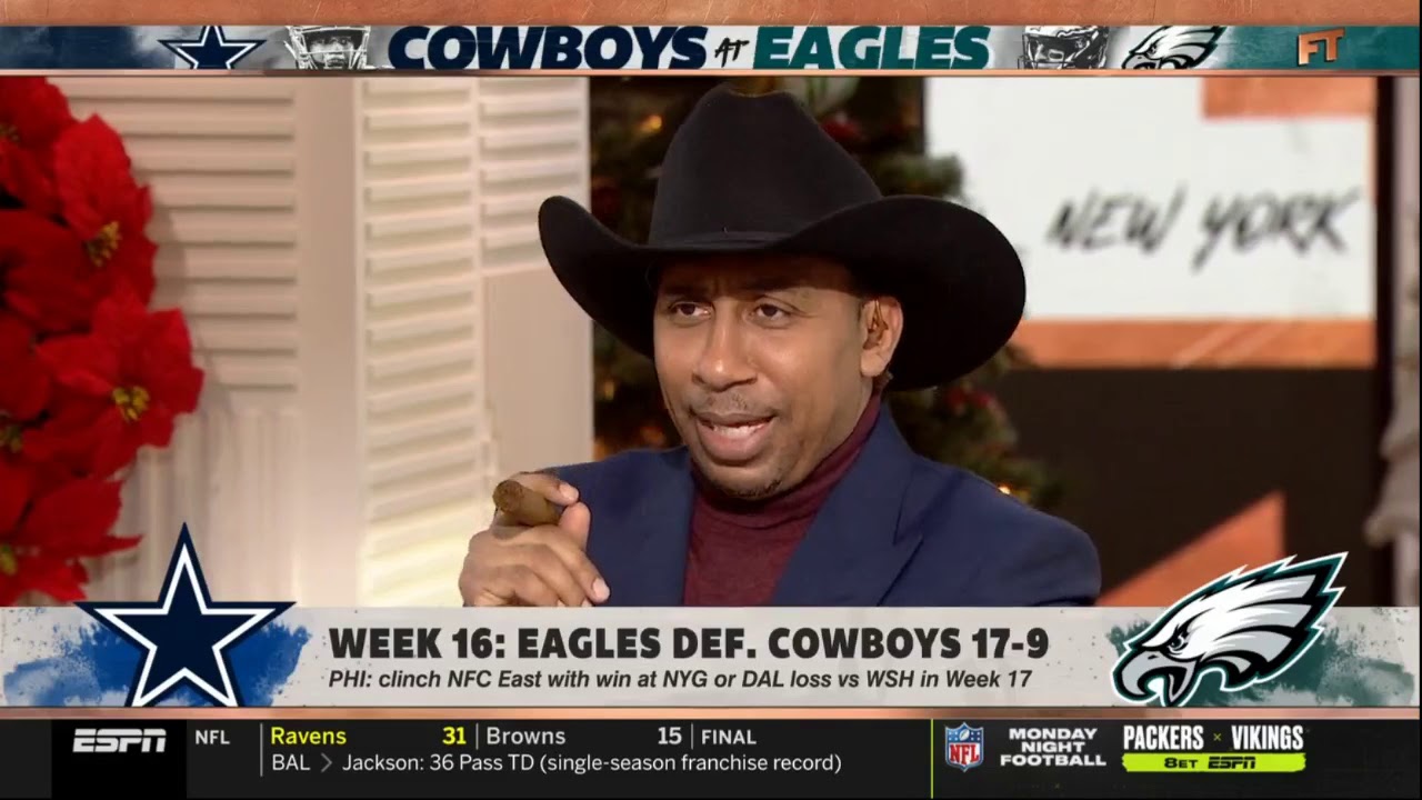 Stephen A Smith Reacts To Cowboys Blow Chance To Win NFC East In 17 9 stephen-a-smith-reacts-to-cowboys-blow-chance-to-win-nfc-east-in-17-9