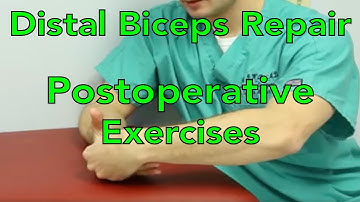 Distal biceps Tendon Repair Initial Postoperative Stretching Exercises