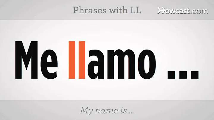 How to Say "LL" | Spanish Lessons