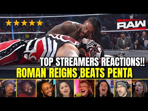 Video Roman Reigns Vs Penta Streamers Reactions Compilation | WWE RAW 14 Sep 2026