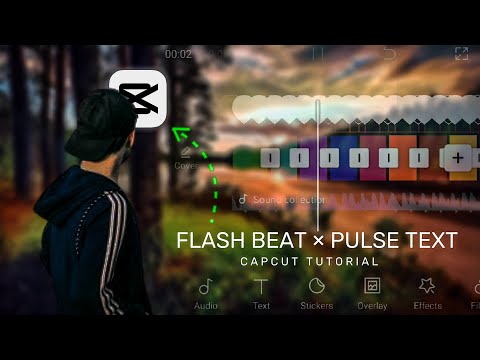 Capcut text effect editing | flash beat | pulse text tutorial