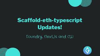 Scaffold-eth-typescript Tutorial! Foundry, NextJs and CLI