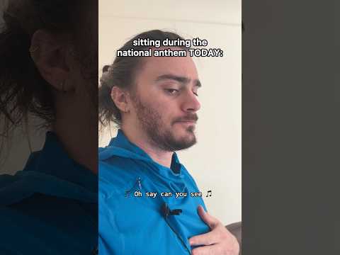 sitting during the national anthem 10 years ago vs today #shorts #comedy #funny