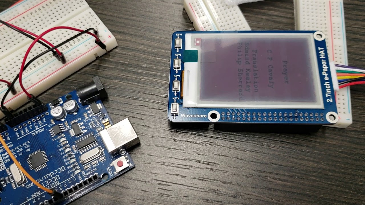 2.7inch E-Ink display WaveShare