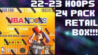 2022-23 Panini NBA Hoops Basketball 24 Pack Retail Box Break and Review