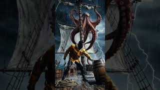 giant octopus attacking Fisherman #sea #shorts  #deepsea