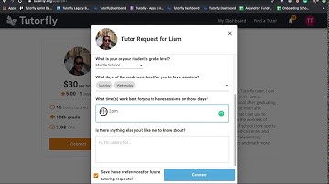 Tutorfly: Save Tutor Request Preferences