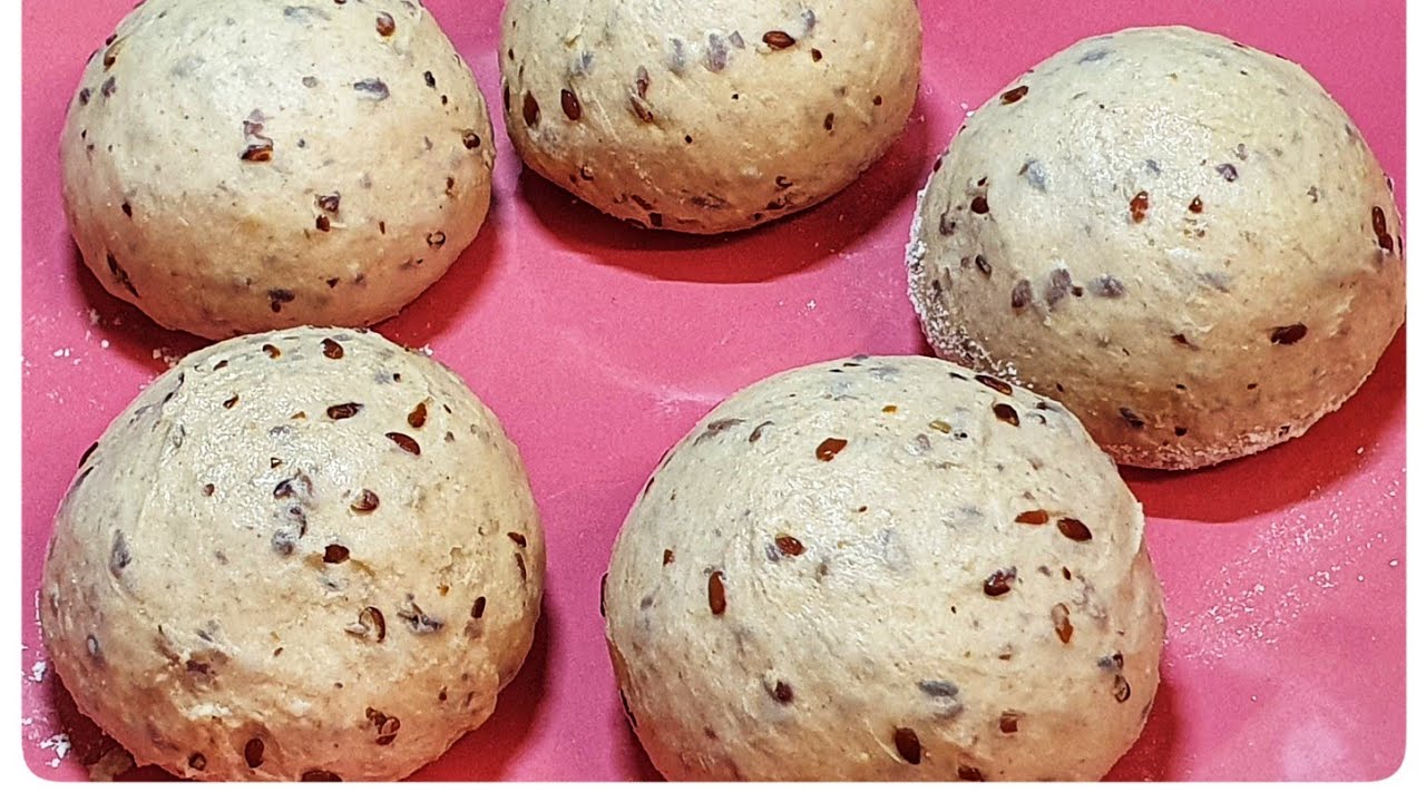 Pfannenbrot Sultana/Leinsamen Brot ohne Hefe,Eier,Backpulver und Öl Super Weich.