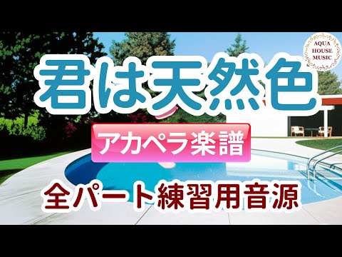 君は天然色 (アカペラ楽譜♪5声ボイパなし) - 大滝詠一