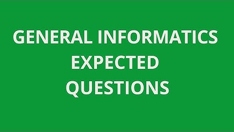 General Informatics Expected Questions | B.com, BBA | Calicut University | Indodemy