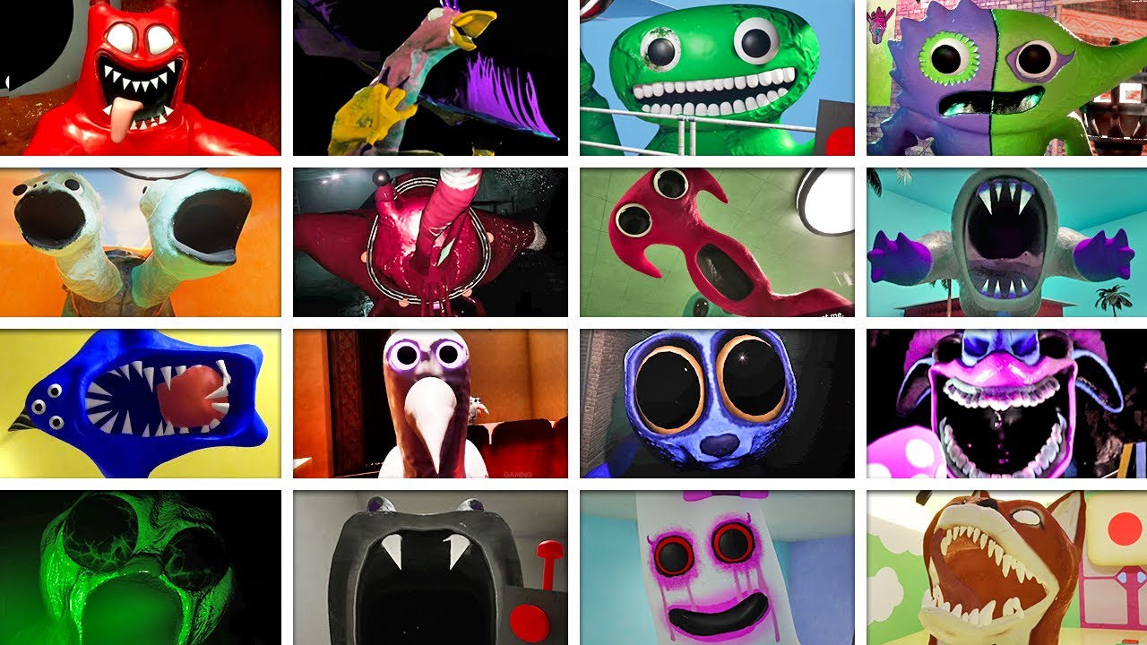 Garten of Banban 0-8 - All JUMPSCARES from Every Game