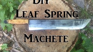 Huge Leaf Spring Machete Diy