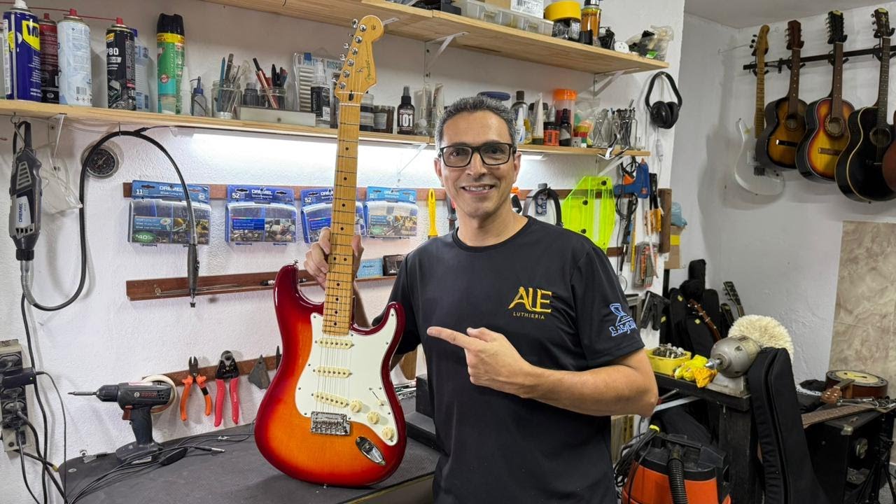MANUTENÇÃO EM GUITARRA FENDER STRATOCASTER - ALE LUTHIER