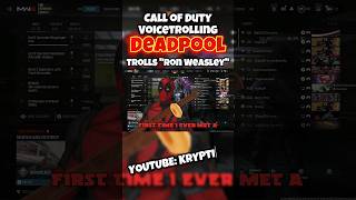 Celebrity DEADPOOL TROLLS COD LOBBY😂🔥 #gaming Wealth