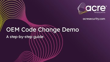 OEM Code Change Demo
