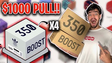 WE UNBOXED 4 REDS ON HYBE!! $560 SNEAKER MYSTERY BOX ONLINE!! YEEZY AND NIKE