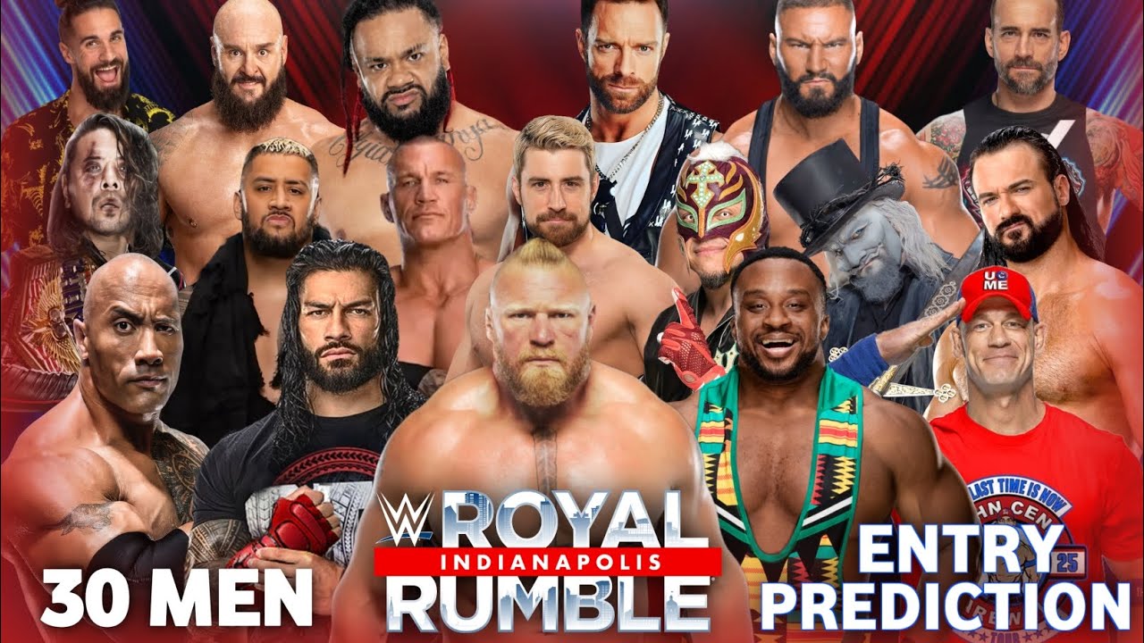 Royal Rumble 2025 100% Confirm Entry Prediction || 30 Man's Royal ...