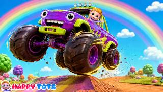 wheels monster car song haunted toys songs happy tots kids