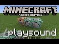 Minecraft PE How To Use The Playsound Command Play Any Game Sound