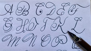 How to write modern cursive  capital alphabets | Neat and clean | calligraphy #creatigraphy #viral