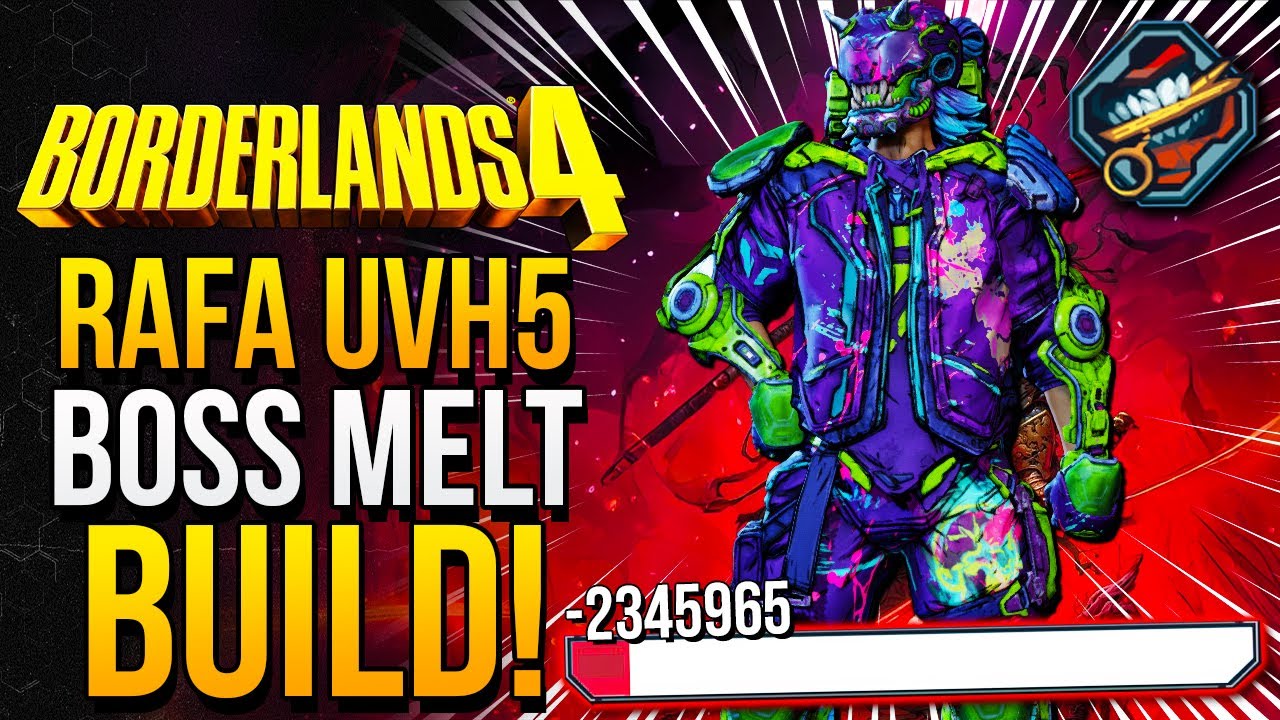 Ranger Rafa Build New Rafa Most Op Build | Borderlands 4 UVH5 Rafa Boss Melter - YouTube