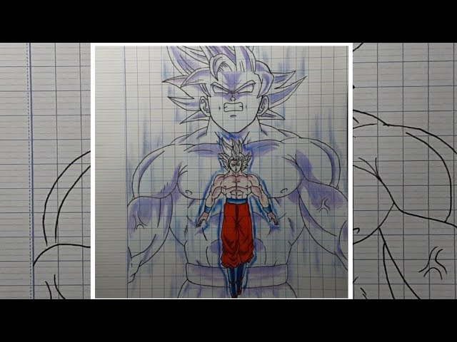 VẼ GOKU TRẠNG THÁI VÔ CỰC, DRAWING GOKU ULTRA INSTINCT, MCHAN ART 