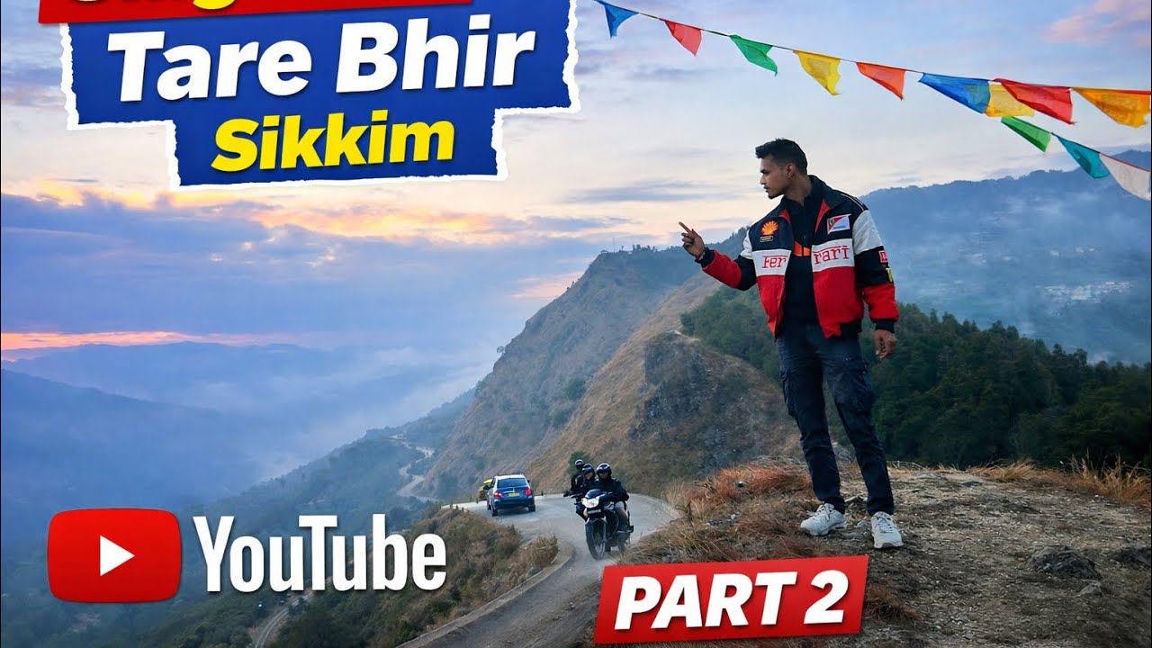 🏍️ Siliguri to Tare Bhir Sikkim | Part 2 | Dangerous Ride & Stunning Views 😱⛰️