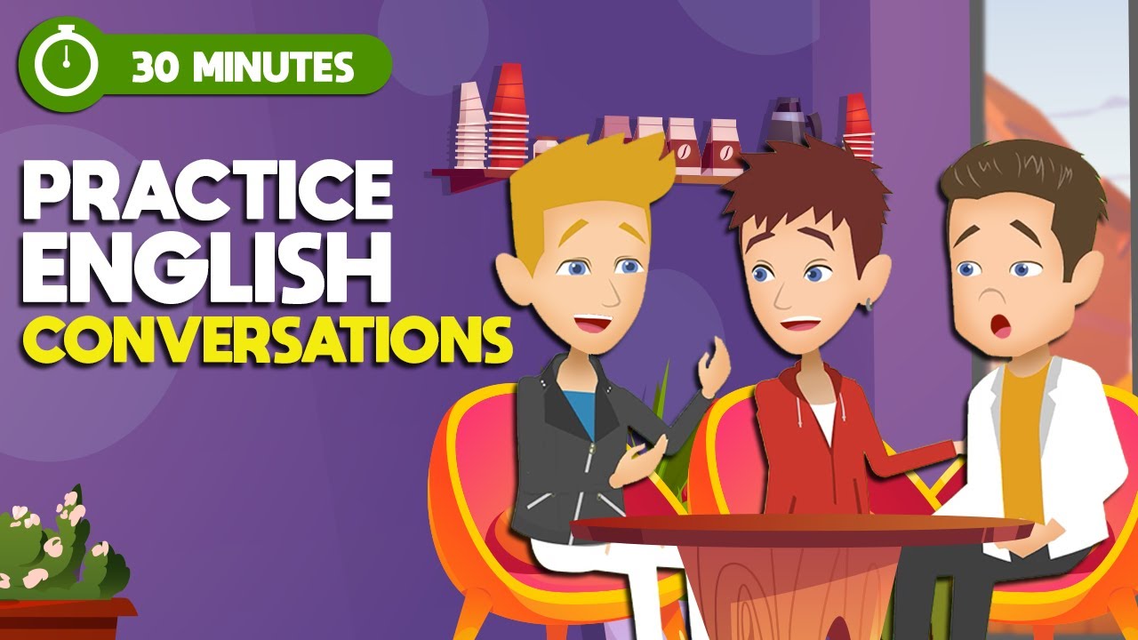 English Conversation Speaking Practice in 30 Minutes with Real English ...