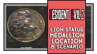 Resident Evil 2 Remake Lion Statue Puzzle Solution B SCENARIO (2nd run)