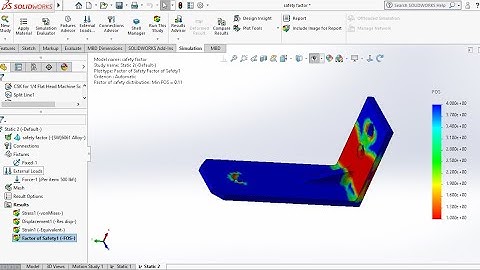 Solidworks Tutorial | Stress Simulation and Factor of Safety in Solidworks