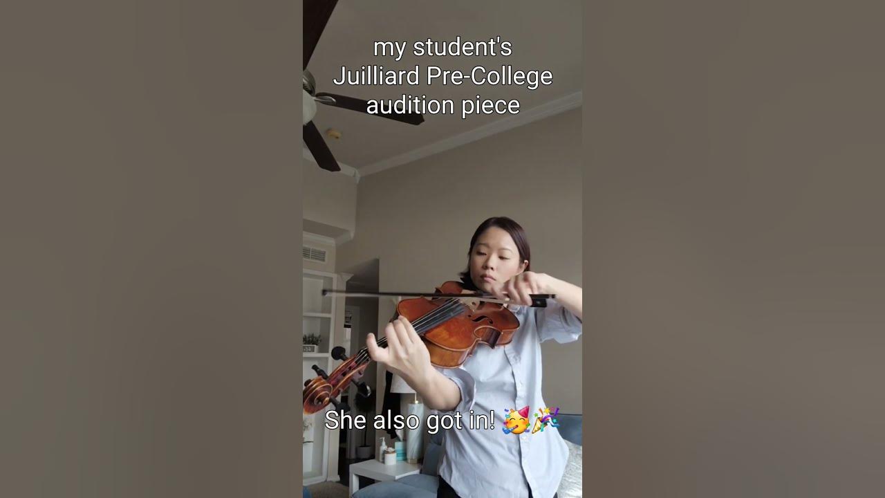 my student's Juilliard PreCollege audition piece 🎻 ️ YouTube