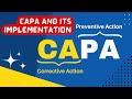 CAPA And Its Implementation Corrective And Preventive Action In Pharmaceuticals