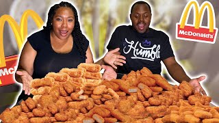 100 Chicken Nuggets In 10 Minutes Challenge Mcdonalds Chicken Nuggets