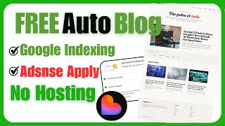I Built a FREE Auto Blogging Website (With Google Indexing   AdSense Approval) — Using Lovable AI