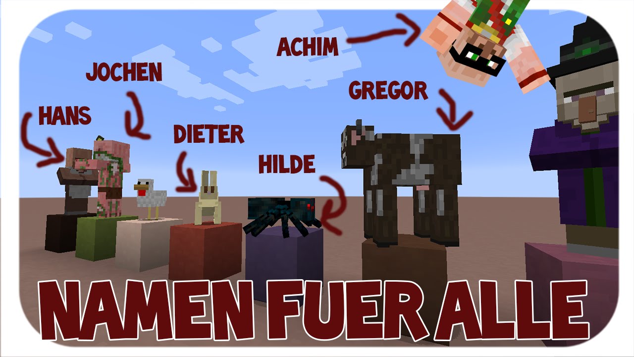 Minecraft - Namen für alle / random Name Generator [+Download] - YouTube