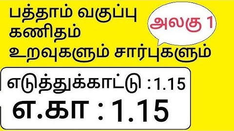 10th Maths Tamil Medium Chapter 1 Relations and Functions Example 1.15