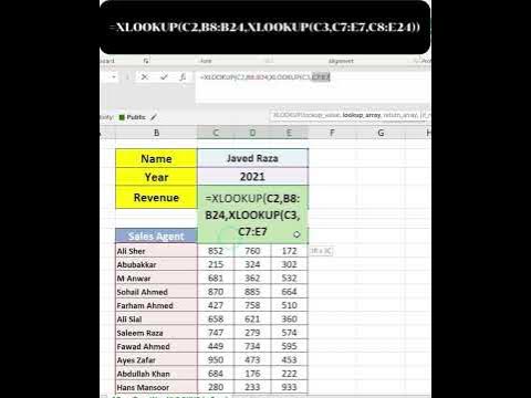 XLOOKUP with Multiple Criteria Double XLOOKUP Formula in Excel #excel #