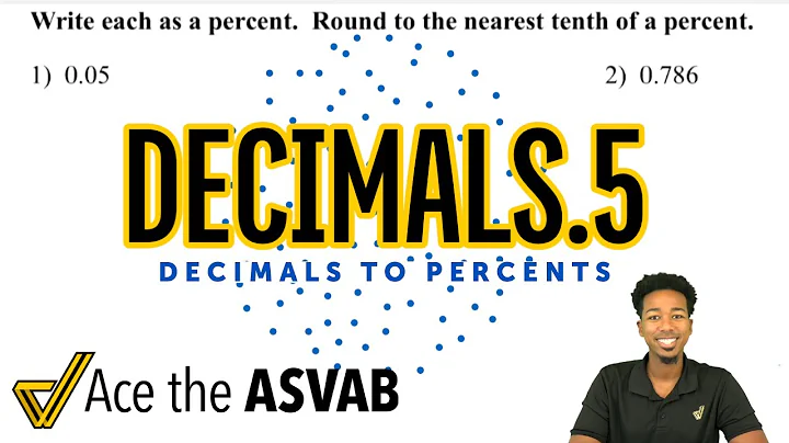 ASVAB Math - How to Convert Decimals to Percents