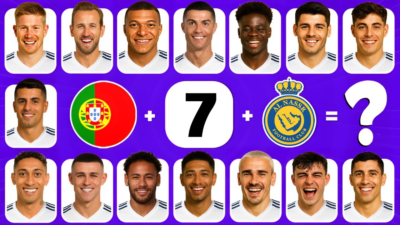 Can You Guess the Player by Their Club, Nationality & Jersey Number?🎶⚽ | Ronaldo, Messi, Neymar