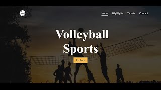 Volleyball Sports Team Showcase with HTML & CSS| Day 385 of Web Development Part 1