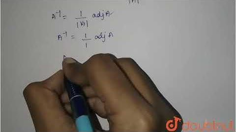 If `A=[[cos theta,sin theta],[-sin theta,cos theta]]` and `A(adj A)= | Class 12 Maths | Doubtnut