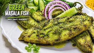 👉 Secret Green Masala Fish 😍 | Restaurant Style Fish Fry at Home