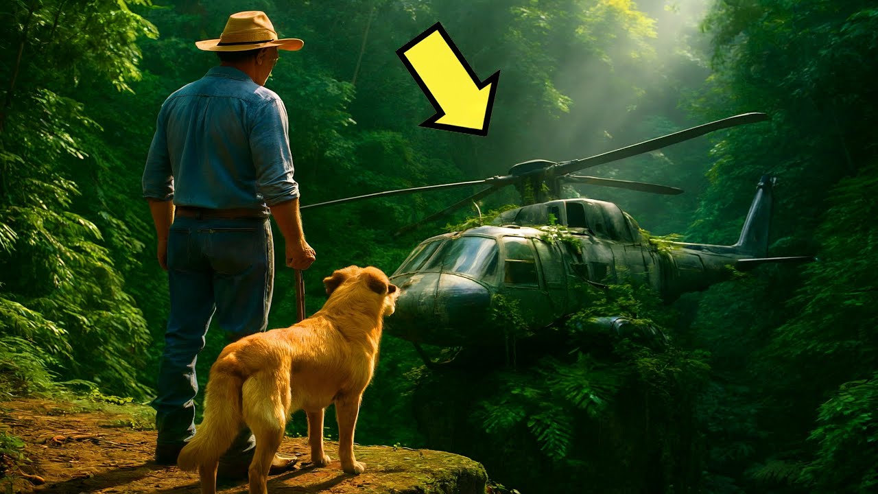 FARMÁŘ A JEHO PES NAŠLI V LESE OPUŠTĚNÝ VRTULNÍK… CO BYLO UVNITŘ…