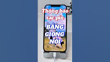 Thông báo bằng giọng nói khi sạc pin trên điện thoại iPhone quá hay #ngocthoshop #iphone