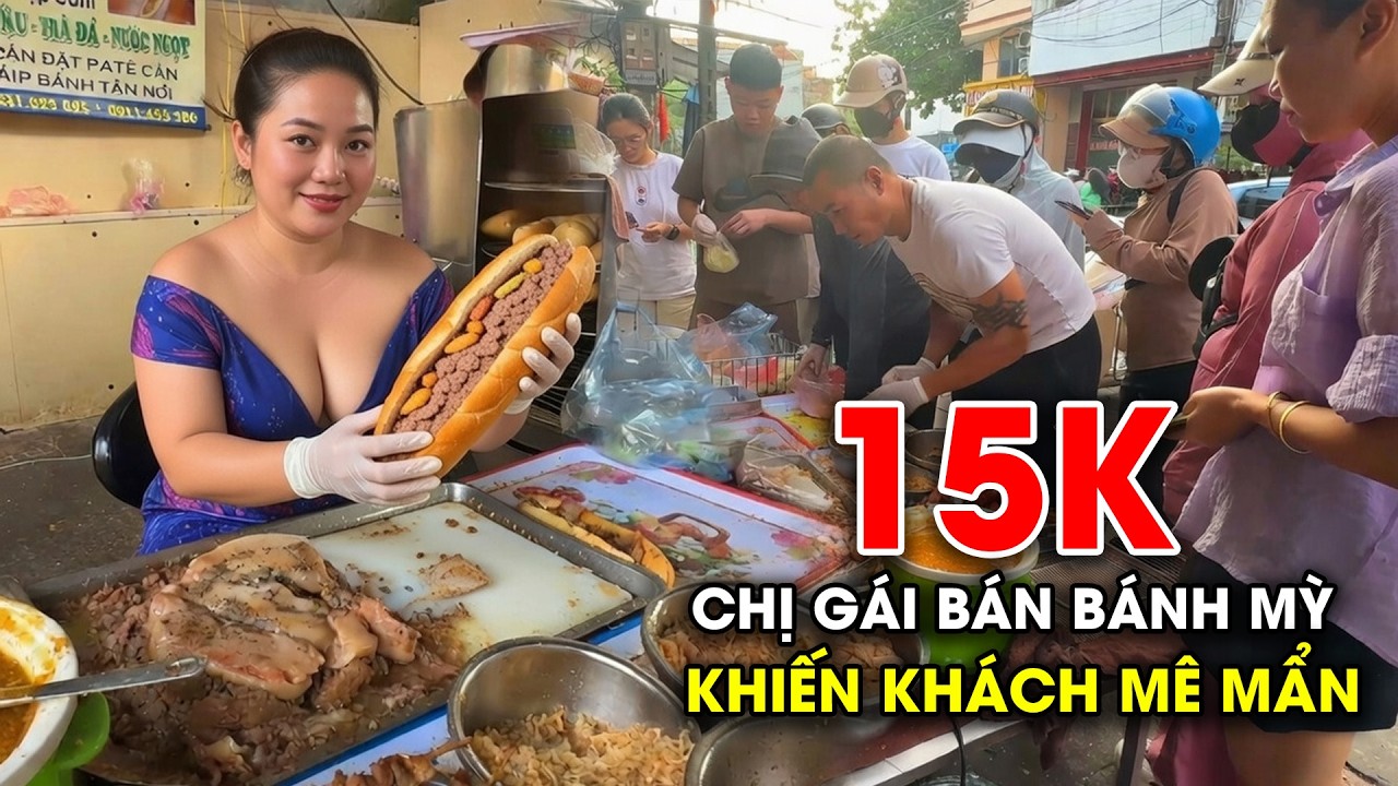CHỊ GÁI BÁN BÁNH MỲ, XÍU PÁO ĐẮT KHÁCH NHẤT NAM ĐỊNH KHÁCH XẾP HÀNG MUA