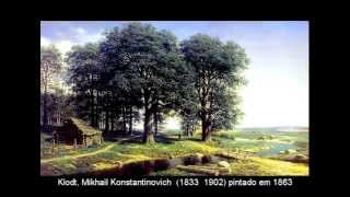 Quadro De Klodt, Mikhail Konstantinovich 1833 -- 1902 Klodtoakwood1863