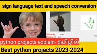 Sign language to text and speech conversion| Python project | #python