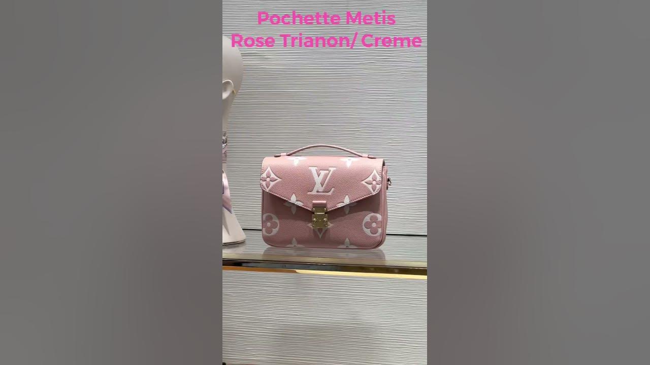 NEW Louis Vuitton Pochette Metis Rose Trianon / Creme @shellylux 