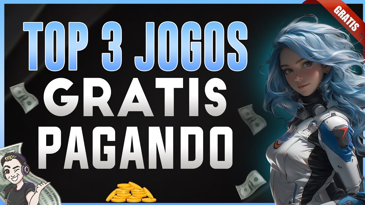 TOP 3 JOGOS GRÁTIS PAGANDO BEM - PRA VOCÊ GANHAR DINHEIRO DE FORMA