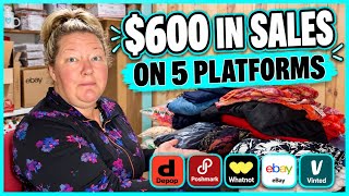 $600+ in Weekend Sales Across 5 Platforms - Ship With Me What Sold